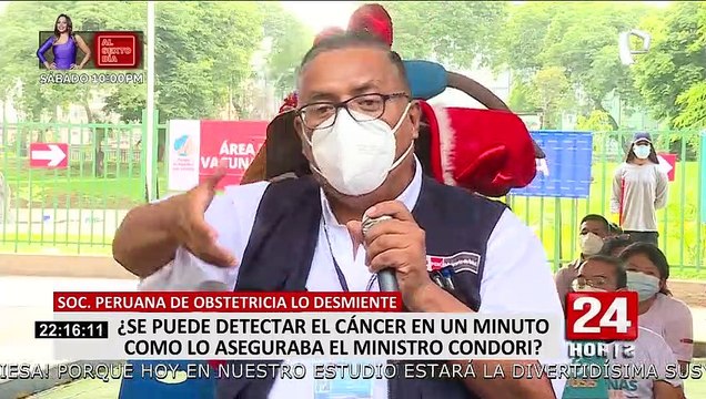 ¿Se puede detectar el cáncer en un minuto como lo aseguraba Condori, actual ministro de salud?
