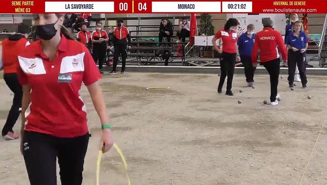LA SAVOYARDE vs MONACO : Marathon de pétanque féminine - Hivernal de Genève 12&13 février 2022