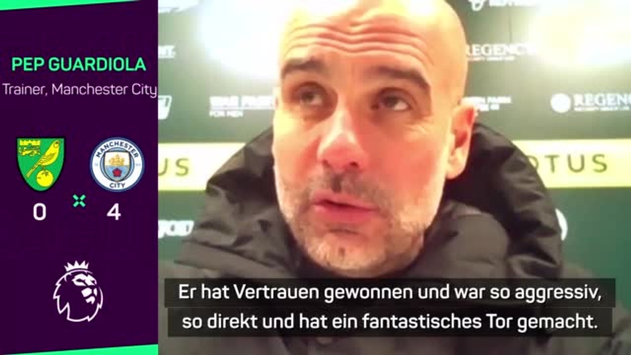 Guardiola lobt Sterling: 'Fantastisches Spiel'