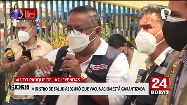 Ministro de Salud aseguró que vacunación contra el coronavirus está garantizada