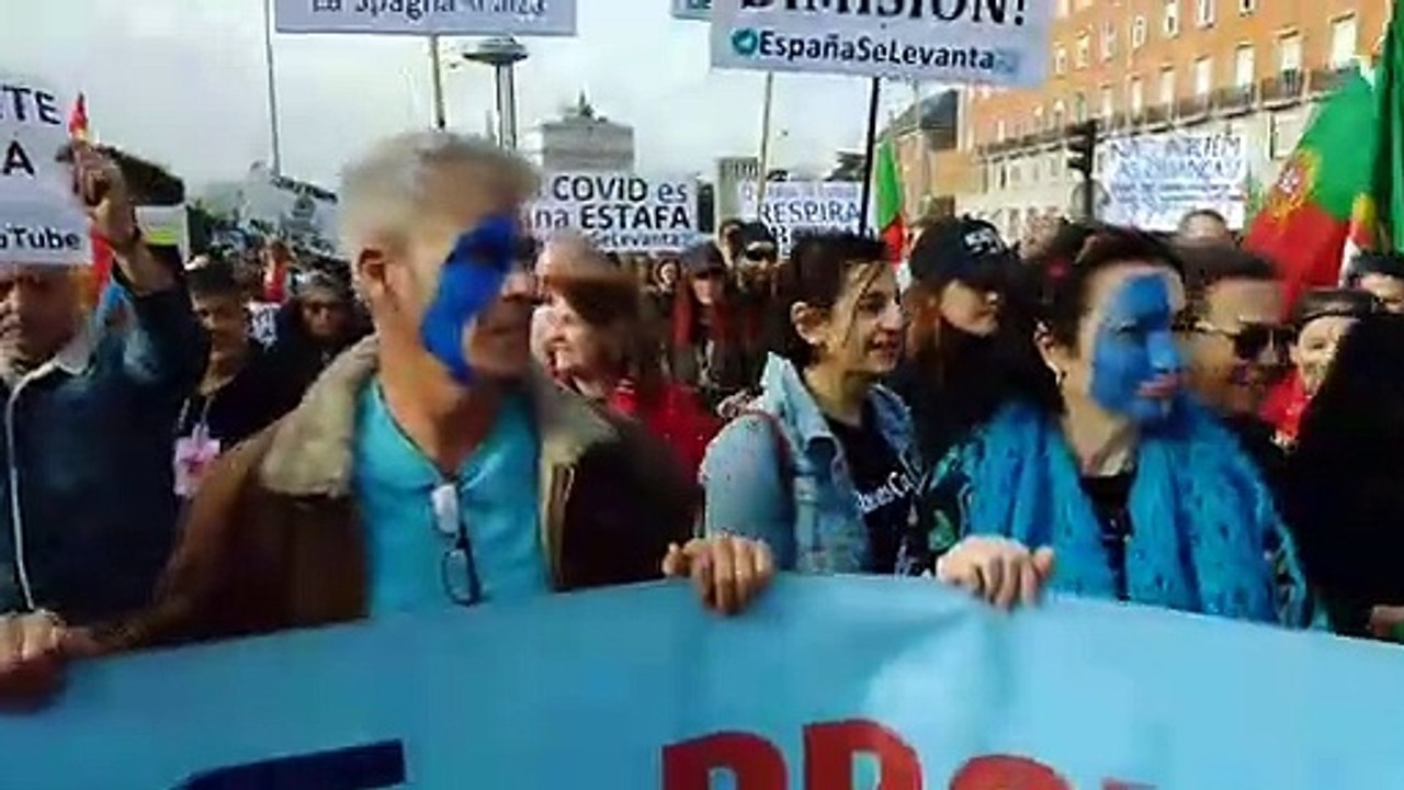 Expediente Royuela en la manifestación de Madrid