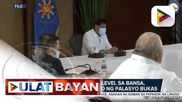 Panibagong alert level sa bansa, nakatakdang i-anunsyo bukas ng Malacañang
