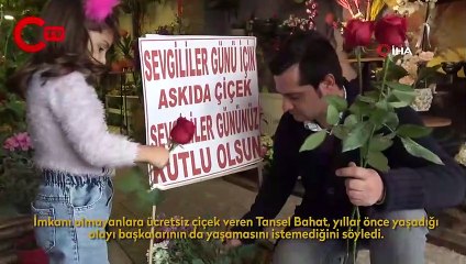 Üniversitedeyken sevdiğine hediye alamayan çiçekçiden ‘Askıda Çiçek' kampanyası