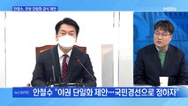 [일요오후뉴스와이드] [대선 D-24] 안철수 '후보 단일화' 공식 제안