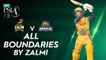 All Boundaries By Zalmi | Peshawar Zalmi vs Karachi Kings | Match 19 | HBL PSL 7 | ML2G