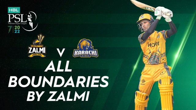 All Boundaries By Zalmi | Peshawar Zalmi vs Karachi Kings | Match 19 | HBL PSL 7 | ML2G