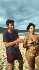 Casal é salvo após ser puxado pela correnteza em Garopaba