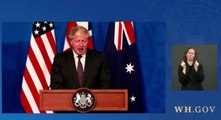 Prime Minister Scott Morrison joins UK Prime Minister Boris Johnson and US President Joe Biden in AUKUS announcement | September 2021 | ACM