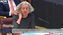 Public servant appears to wink at Simon Birmingham (and/or colleagues) | October 25, 2021 | ACM