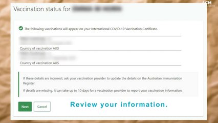 How to get your international vaccine passport certificate | October 2021 | ACM