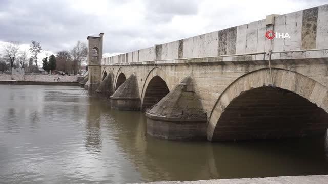 Tunca Nehri'nin debisi düşüşe geçti