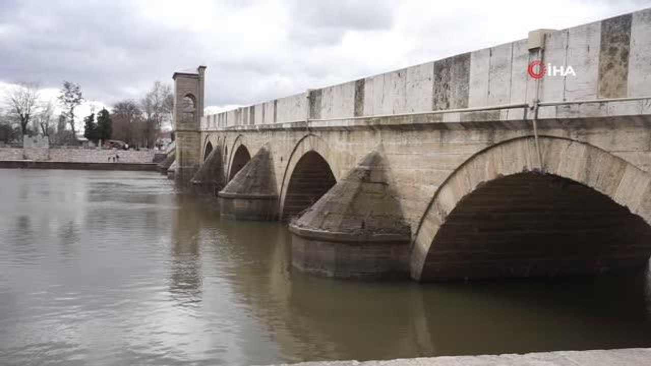 Tunca Nehri'nin debisi düşüşe geçti