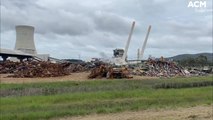Smoke stacks and boiler house demolished at the Wallerawang Power Station | November 24, 2021 | ACM