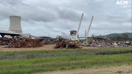 Smoke stacks and boiler house demolished at the Wallerawang Power Station | November 24, 2021 | ACM