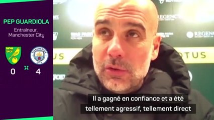 25e j. - Guardiola salue le match "fantastique" de Sterling