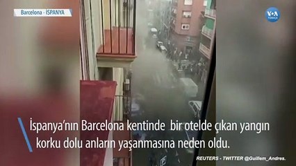 Yangından Kurtulmak için Pencerelerden Atladılar