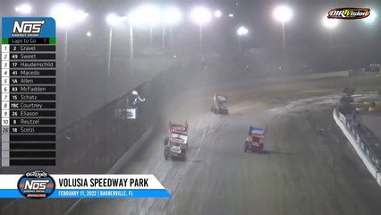 Sprint Cars Volusia 2022 2 Final Laps Sweet Haudenschild Gravel Amazing Battle Win