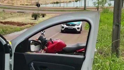 Moto com registro de furto é encontrada, abandonada, nas proximidades do Ecopark Oeste