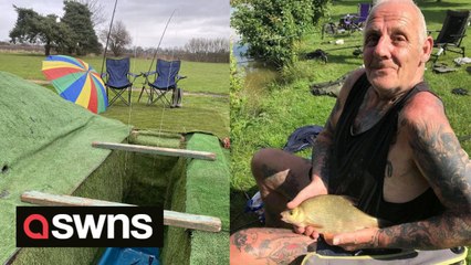 UK fisherman who died got stunning send-off after undertakers surprised family with incredible angling themed graveside