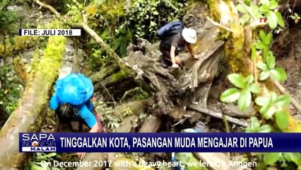 Pasangan Muda, Adit dan Putri Dedikasikan Hidupnya Jadi Tenaga Pendidik Anak-Anak di Papua