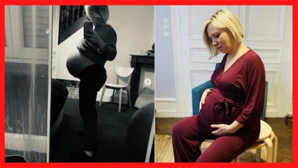 Justine Cordule(la vie en XXL)dévoile une photo impressionnante de son baby bump, les inter surpris!