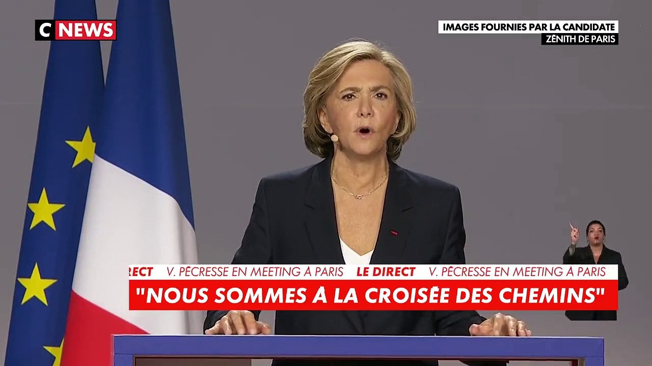 Voici les principales annonces de Valérie Pécresse qui a présenté son programme au Zenith : "Pas de fatalité, ni au grand déclassement, ni au grand remplacement. S'il faut bâtir des murs comme le font certains Etats, je les soutiendrais"