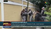 FTS 12:30 13-02: People protest prices rise in Dominican Republic