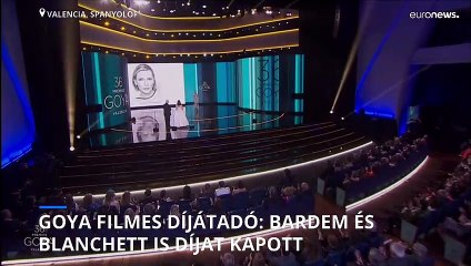 Goya filmes díjátadó Valenciában: Bardem és Blanchett is díjat kapott