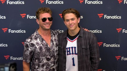 Ryan Phillippe, Deacon Reese Phillippe “Michael Rubin’s Fanatics Super Bowl Party” Red Carpet