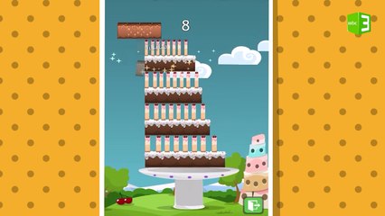 حاول بناء التورتة بأعلى إرتفاع