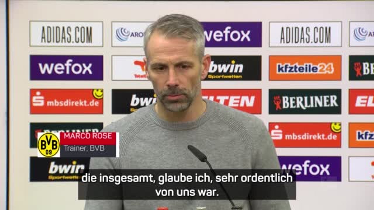 Rose: 3:0-Sieg war 'ein Stück zu hoch'