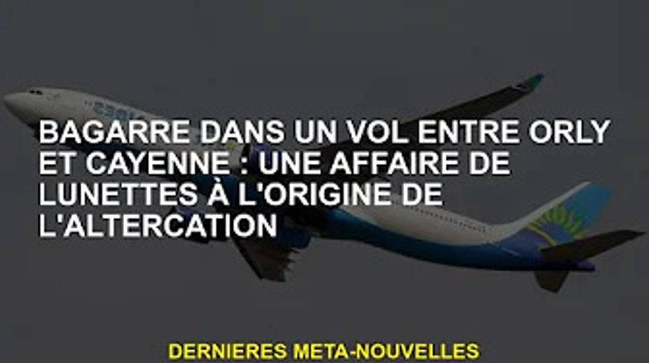 Bagarre en vol entre Orly et Cayenne : L'étui à lunettes à l'origine de la rixe