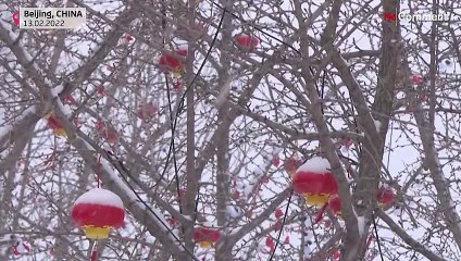 De la (vraie) neige tombe sur Pékin