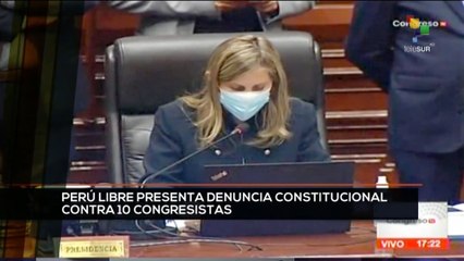 teleSUR Noticias 16:30 13-02: Denuncia constitucional contra la presidenta del parlamento peruano