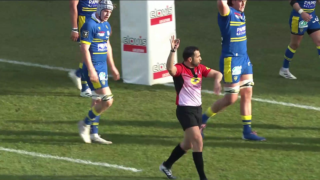 TOP 14 - Essai de H. THOMPSON-STRINGER (CAB) - CA Brive - ASM Clermont - J13 - Saison 2021/2022