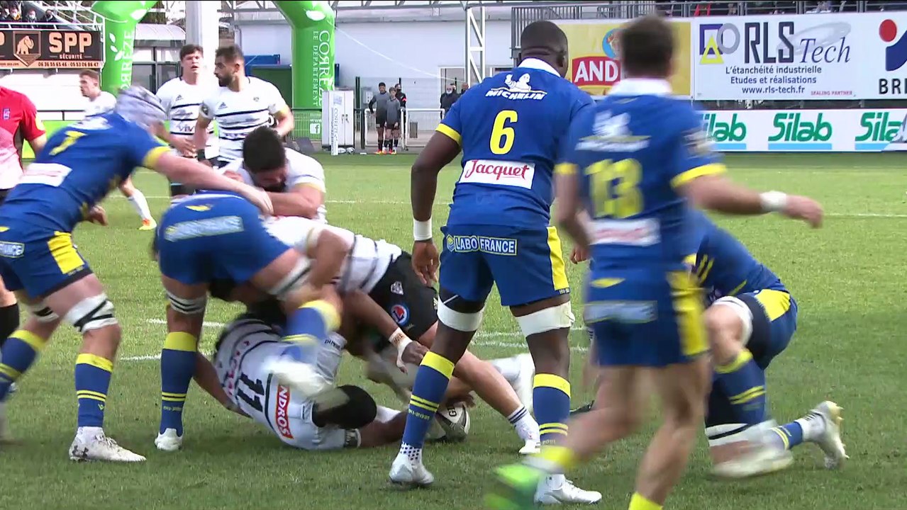 TOP 14 - Essai de Joris Jurand (CAB) - CA Brive - ASM Clermont - J13 - Saison 2021/2022