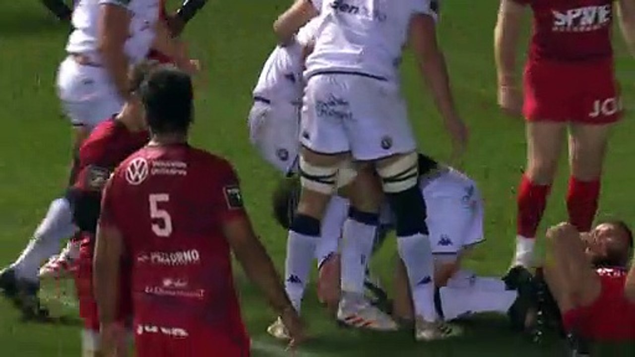 TOP 14 - Essai de Clément MAYNADIER (UBB) - RC Toulon - Union Bordeaux-Bègles - J13 - Saison 2021/2022