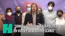 Pablo Fernández valora los resultados de Unidas Podemos en Castilla y León