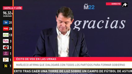Mañueco afirma que dialogará 'con TODOS los partidos, empezando por los de más representación'