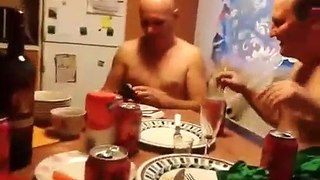 Russian Men Taser Themselves