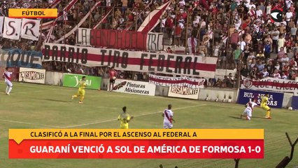 Guaraní venció a sol de América de Formosa 1-0