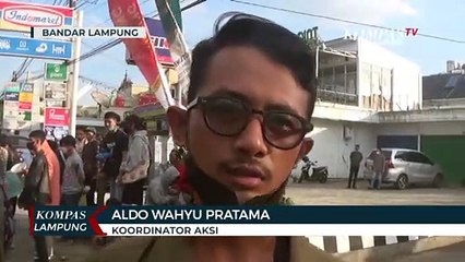 Puluhan Mahasiswa Lampung Gelar Unjuk Rasa Peduli Desa Wadas