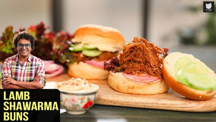 Lamb Shawarma Buns | Mutton Shawarma | Bun Shawarma | Easy Snack Recipe | Shawarma Recipe by Varun