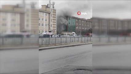 Elektrikli scooter deposunda yangın