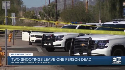 Two shootings leave one person dead