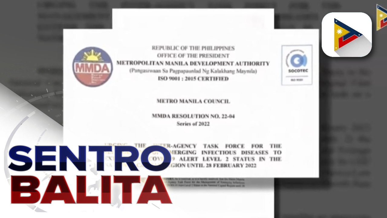 Metro Manila Council, inirekomenda ang pagpapalawig ng Alert Level 2 sa NCR; Magiging alert level simula sa Feb. 16, isasapinal ngayong araw, ayon kay vaccine czar Carlito Galvez Jr.