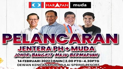 Download Video: LIVE: Majlis pelancaran jentera PKR, PH dan Muda untuk PRN Johor