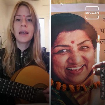 French Student Pays Tribute To Veteran Singer Lata Mangeshkar