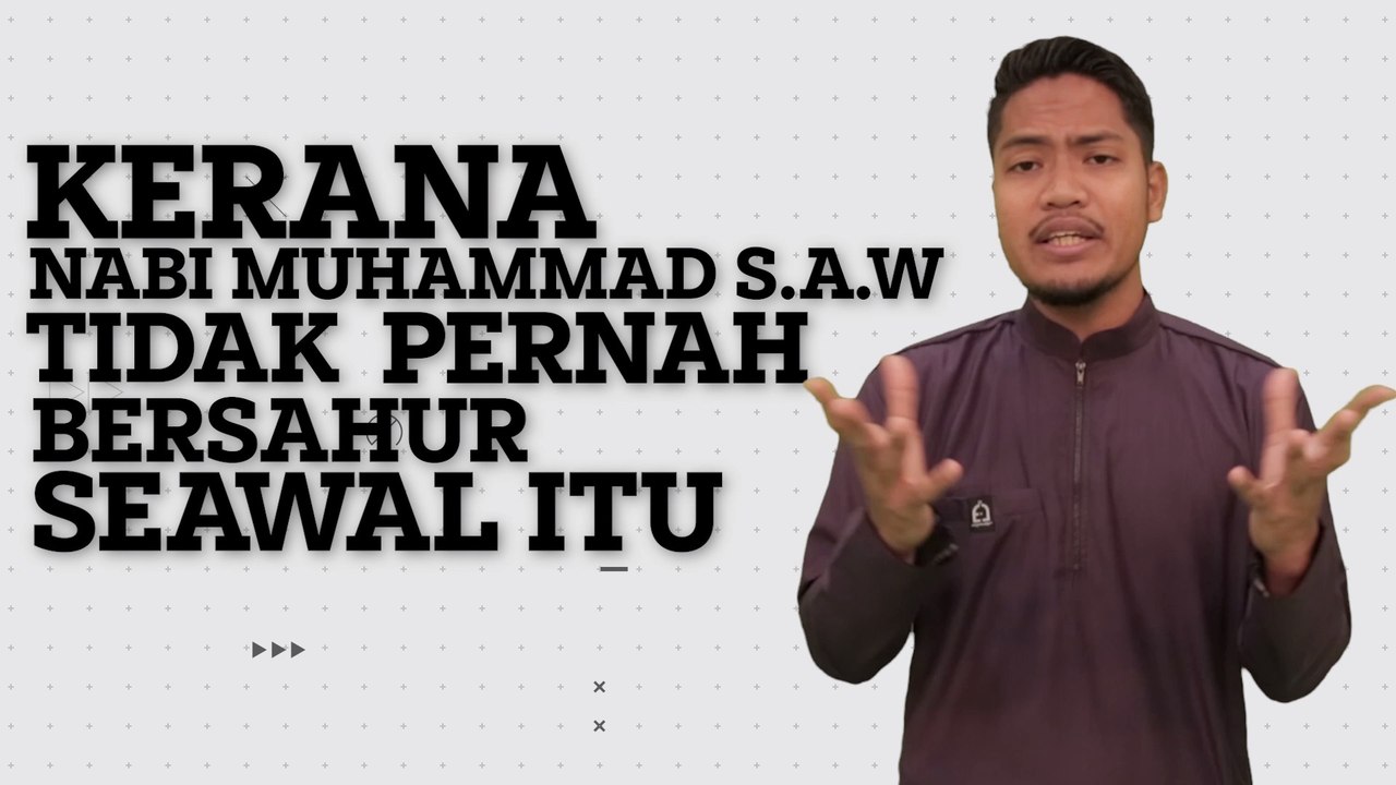 SAH to SHARE [Ep17] - Jangan sahur awal?