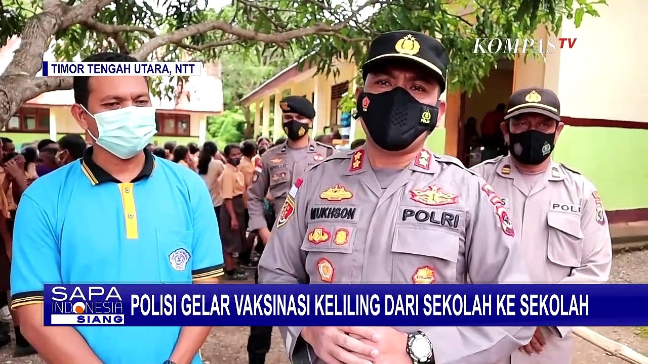 Polres TTU Gelar Vaksinasi Covid-19 Keliling dari Sekolah ke Sekolah